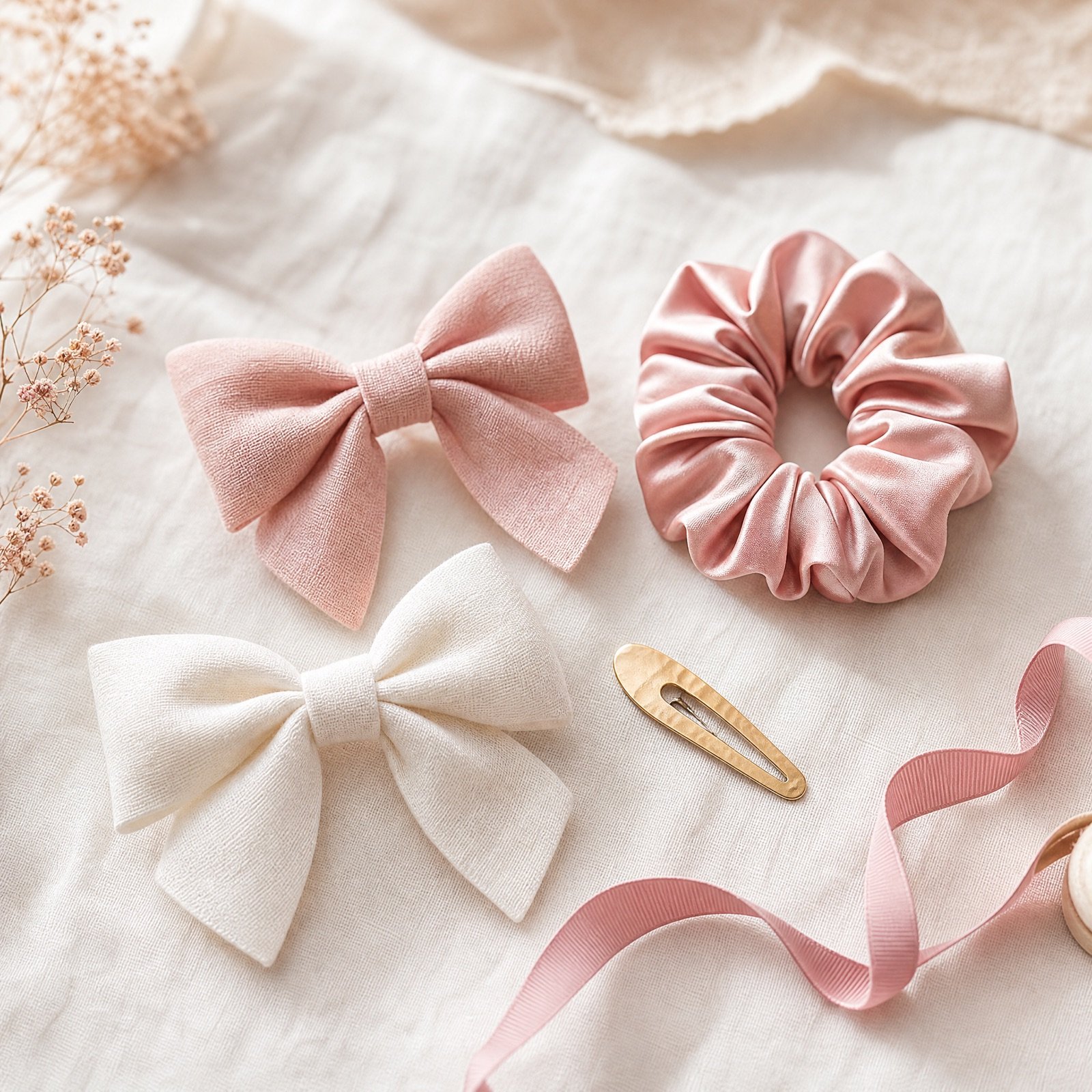 Handgemaakte strikken en scrunchies